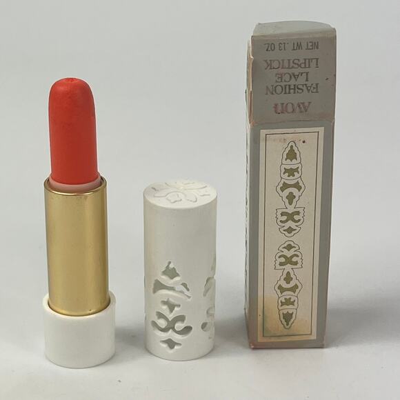 Avon Other - 1970s Avon Fashion Lace Lipstick Orange Rage New in Box NOS Cosmetics Makeup Vtg